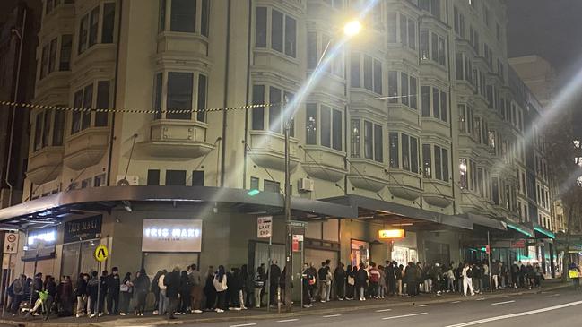 And they queued for hours for some ramen, only to find out it was a prank. Picture: Robert White