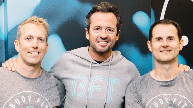 Cameron Falloon with Hamish McLachlan.