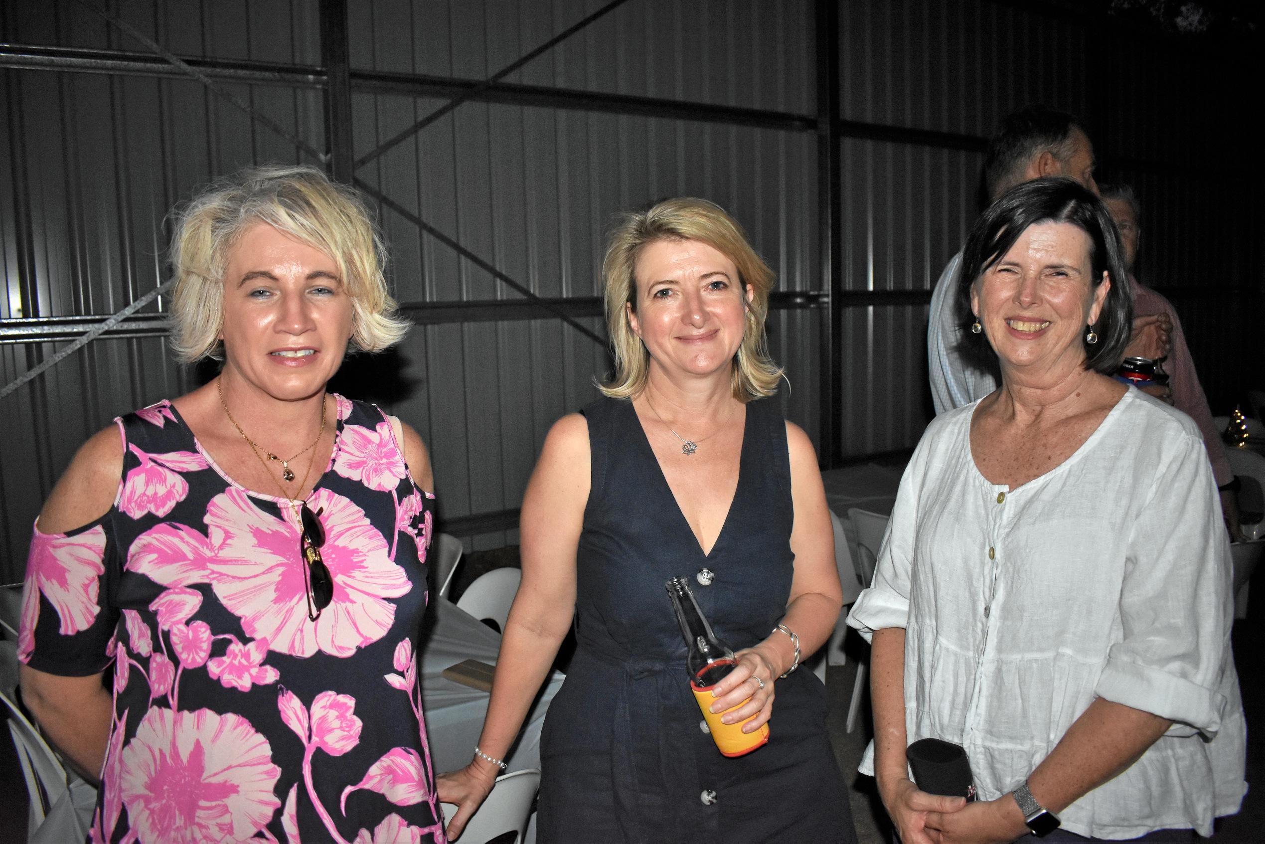 Michelle Davies, Carolyn Harrison and Tracye Cashman. Picture: Jorja McDonnell