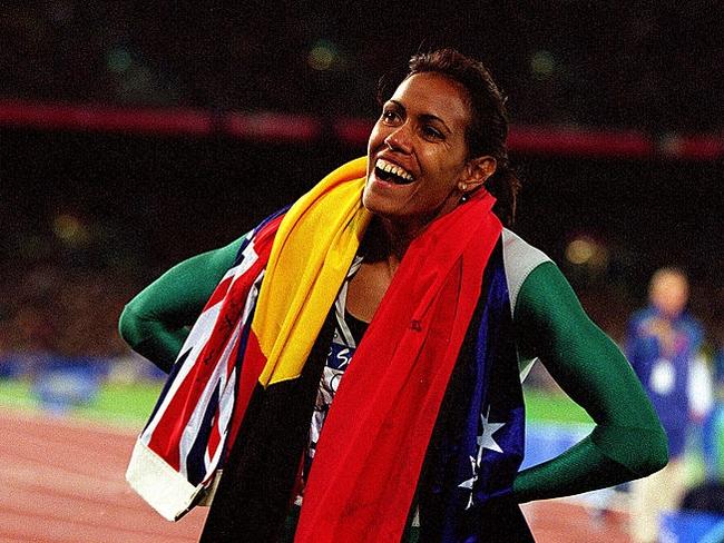 Cathy Freeman broke down a lot of barriers with her iconic Sydney Olympics win. Credit: Nick Wilson/ALLSPORT