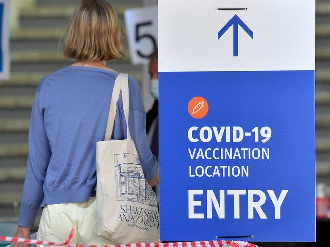 Queensland experienced a record-breaking weekend for vaccinations last week. Picture: NCA NewsWire / John Gass