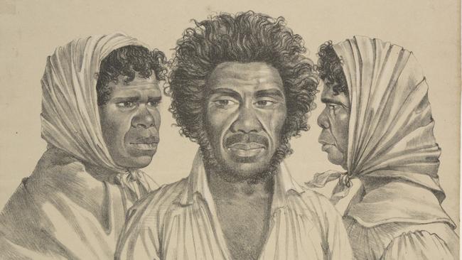 Charles Rodius, Natives of New South Wales, Biddy Salamander of the Broken Bay Tribe, Bulkabra Chief of Botany, Gooseberry Queen of Bungaree. State Library NSW