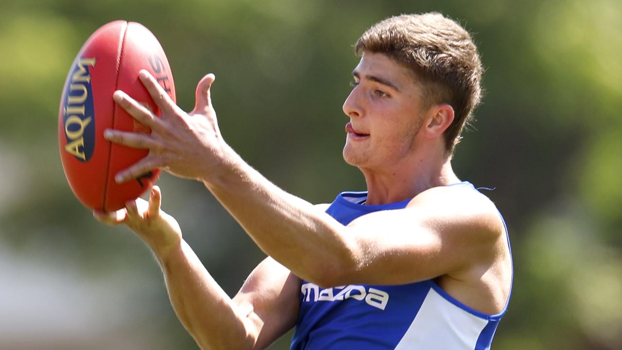 No.3 draft pick Harry Sheezel can make an impact at either end of the ground. Picture: Jonathan DiMaggio/Getty Images