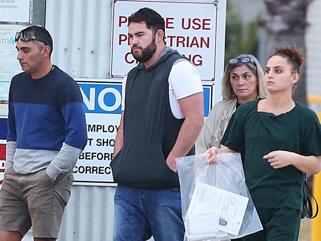 Jade Walker leaves Silverwater Jail with family and friends after being granted bail.