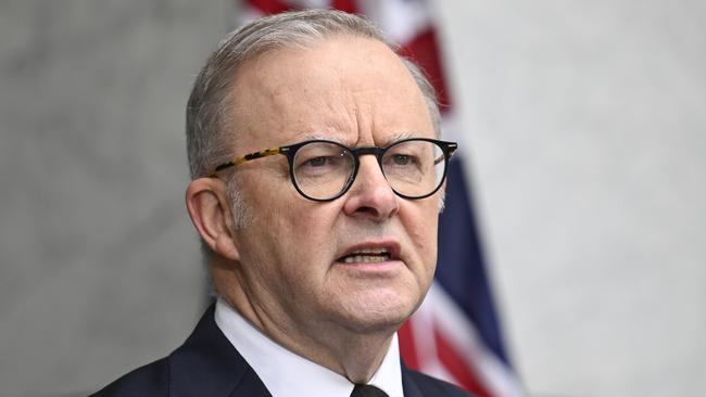 Prime Minister Anthony Albanese at Parliament House on Sunday. Picture: Martin Ollman/NewsWire