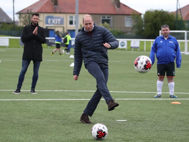 the Duke of Cambridge showed off some soccer skills. Picture: Getty Images