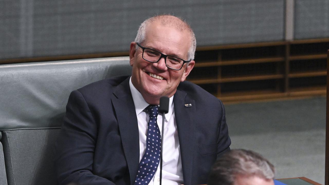 Scott Morrison will deliver what is expected to be his final speech. Picture: NCA NewsWire / Martin Ollman