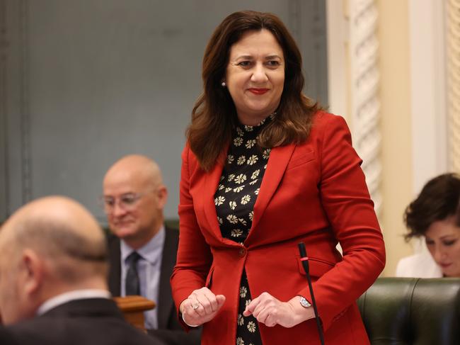 Premier Annastacia Palaszczuk during Parliament. Pics Tara Croser.