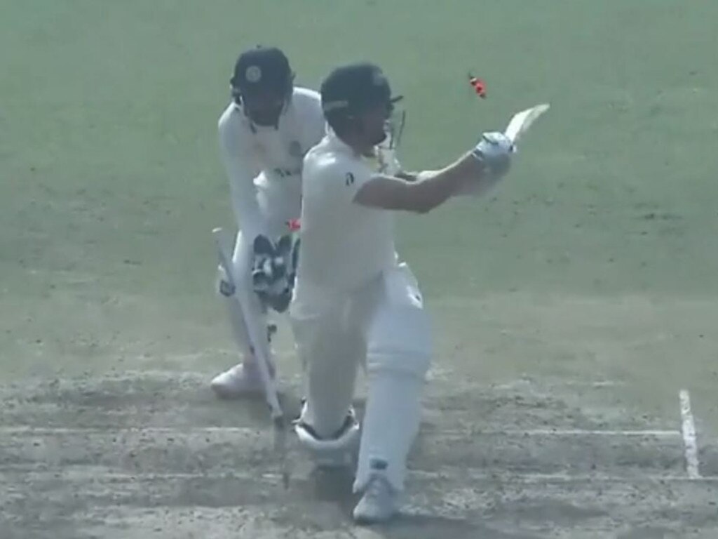 Cummins was slammed by critics for his brain snap in Australia’s second innings. Picture: Fox Sports