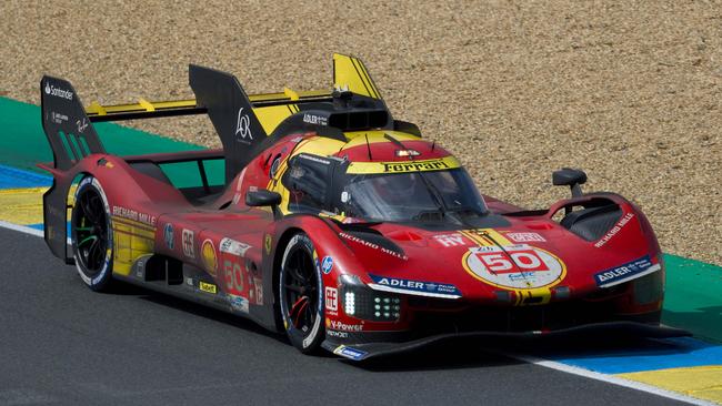 Ferrari’s 499P Hybrid Hypercar won Le Mans in 2023 and 2024. Photo: by GUILLAUME SOUVANT / AFP