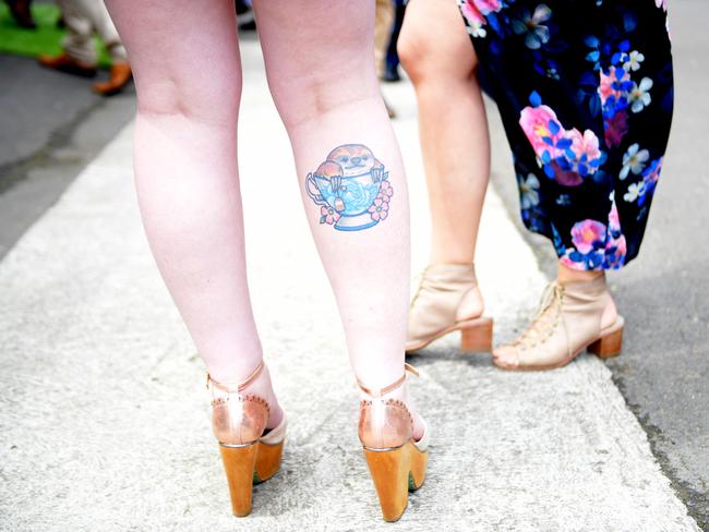 A colourful tattoo. Picture: AAP