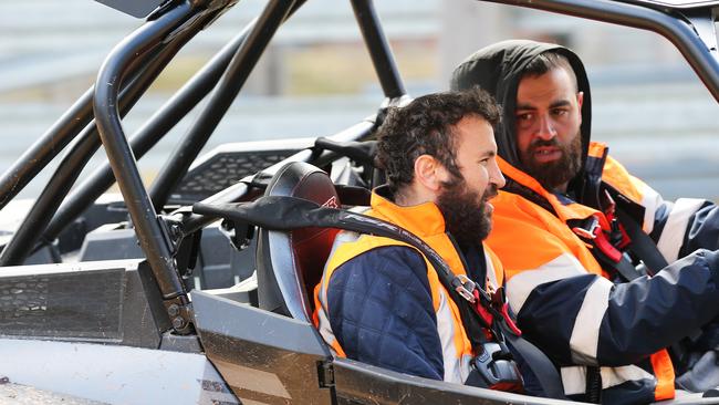 Family and friends of missing three year old Anthony AJ Elfalak join in the search. Picture: NCA NewsWire / Peter Lorimer.