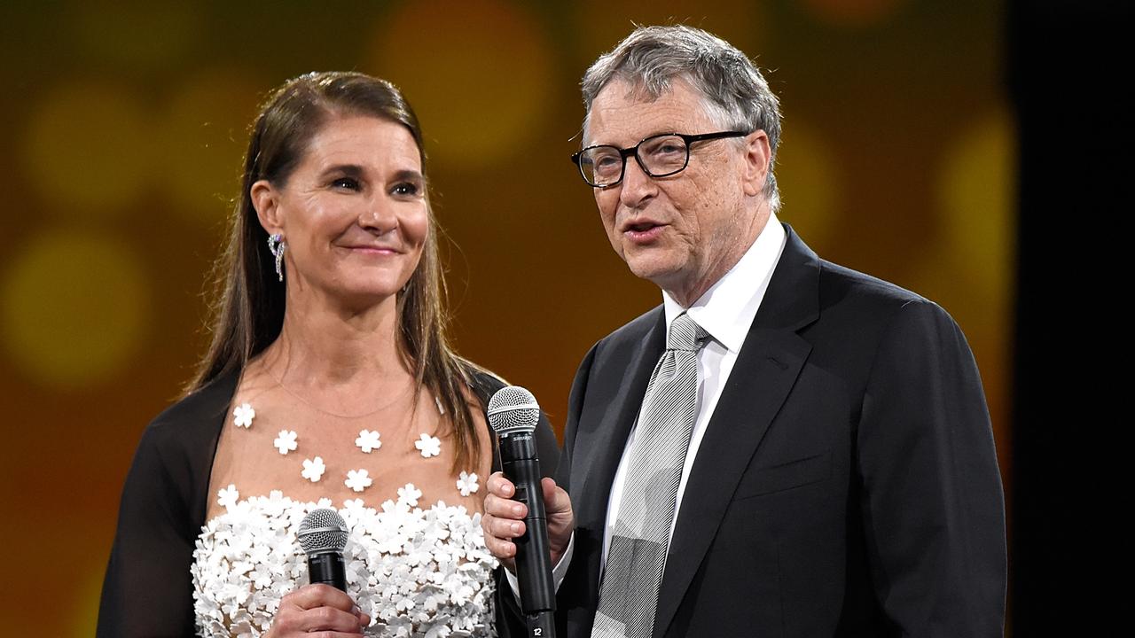 The couple onstage at a benefit in 2018. Picture: Kevin Mazur/Getty Images for Robin Hood