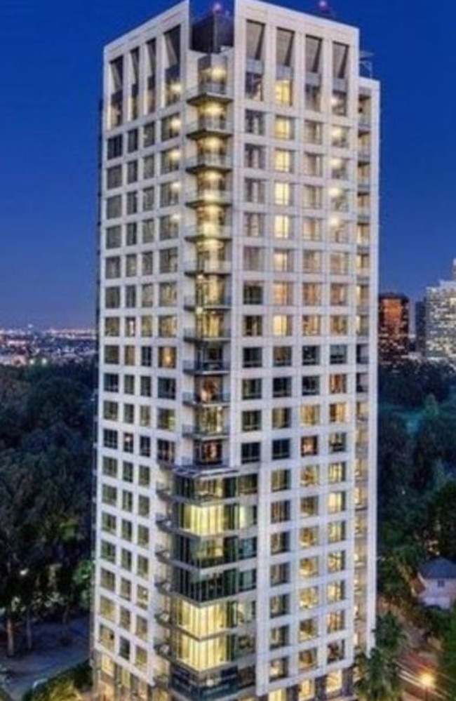 One of their few real estate flops saw them investing in two adjacent apartments in an L.A. condo building. They ultimately sold the units at a $US1.35 million loss. Picture: Realtor