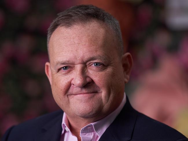 Myer CEO John King poses for a portrait prior to the Myer Spring Fashion Preview in the Mural Hall at Myer in Melbourne, Friday 30th August 2019. Picture Stefan Postles