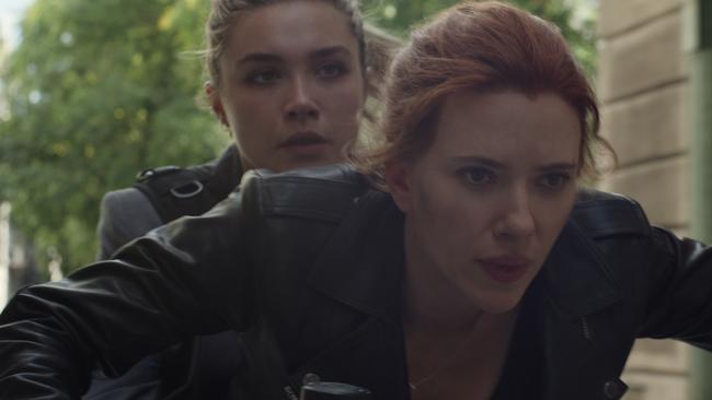 Scarlett Johansson is back as Black Widow (pictured with Florence Pugh) despite being killed off in Avengers: Endgame.