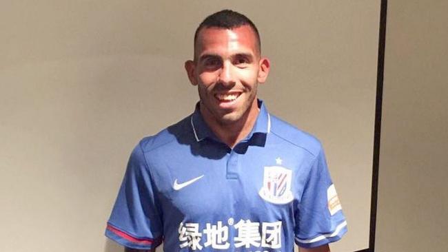 Carlos Tevez in a Shanghai Shenhua