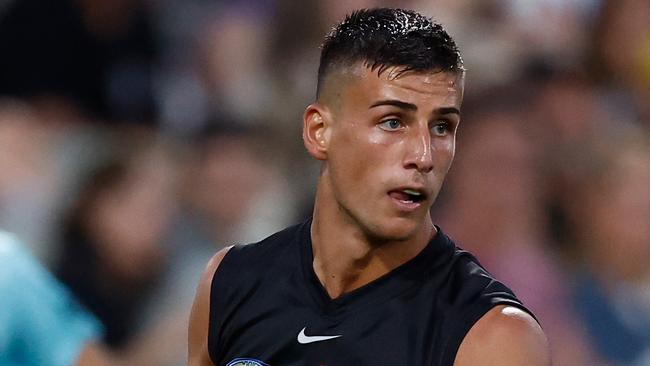 Nick Daicos looks the goods ahead of season 2024. Picture: Michael Willson/AFL Photos via Getty Images