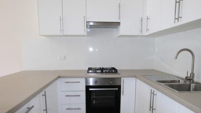 The kitchen space in the eastern suburbs unit. Picture: Supplied