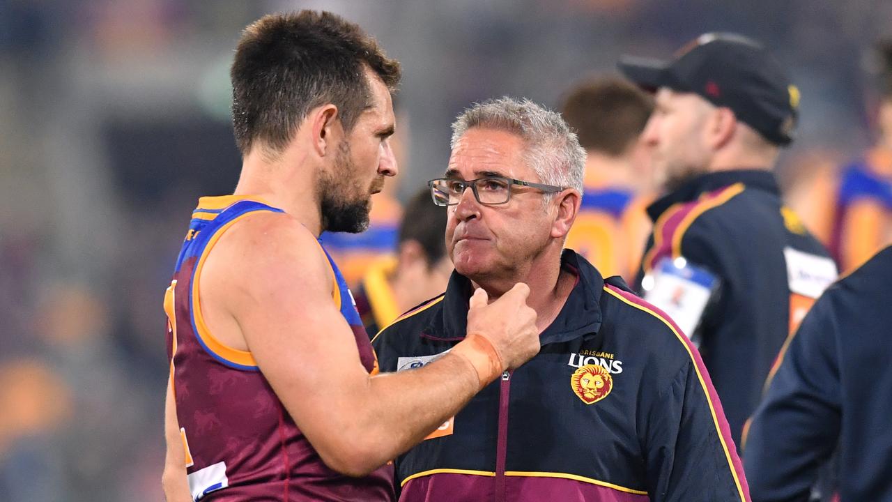 Luke Hodge at Brisbane was the closest thing the AFL has had to a playing coach for some time. (AAP Image/Darren England)