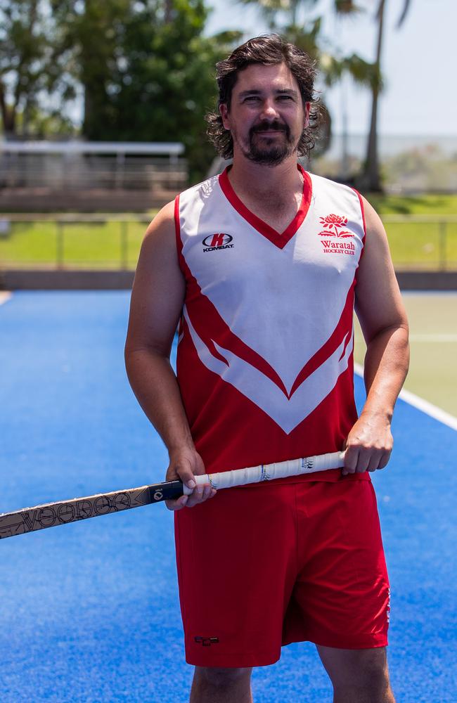 Waratah club leader Ben Tilbrook ahead of the 2023 Darwin Hockey League grand finals. Picture: Pema Tamang Pakhrin