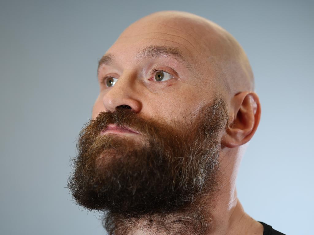 Fury shows off the beard in a pre-fight portrait. (Photo by Richard Pelham/Getty Images)