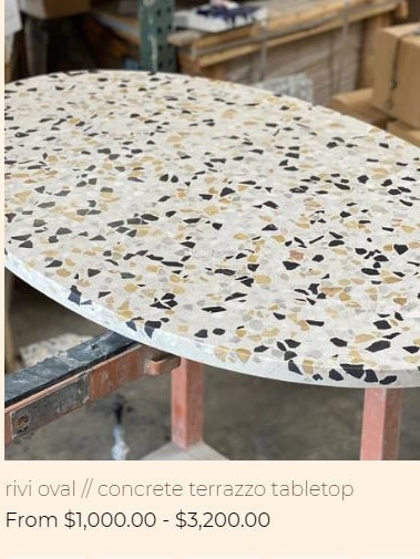 Similar tables can sell for $A5000 on this furniture site. Picture: Supplied