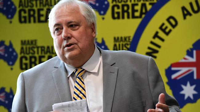 Clive Palmer has confirmed his United Australia Party will contest the Queensland state election. Picture: News Corp