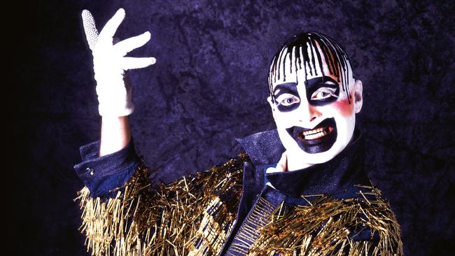 Portrait of Australian performance artist, club promoter, actor, aspiring pop star, model and fashion designer Leigh Bowery photographed in the late 1980's. Picture: Mark Baker