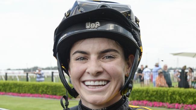 Alysha Collett is one of eight female riders at Randwick on Saturday