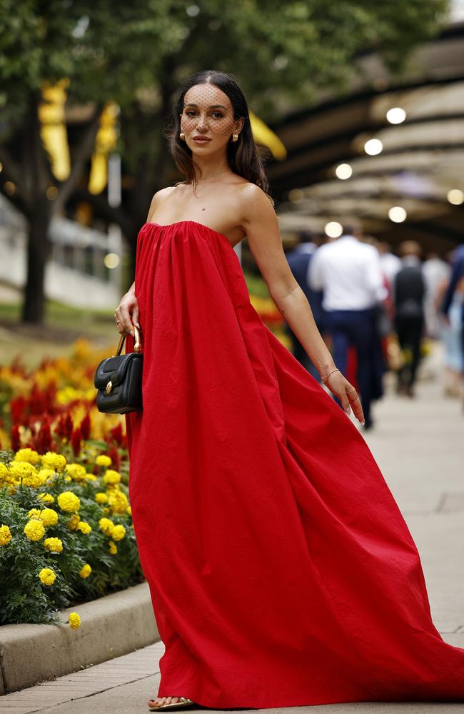 Bella Varelis attends Golden Slipper race day at Rosehill Racecourse. Picture: Sam Ruttyn