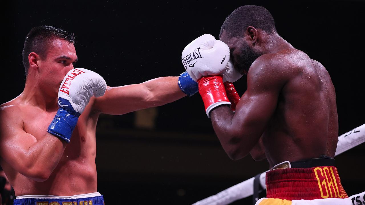 Tszyu vs Gausha. Adam Bettcher/Getty Images/AFP