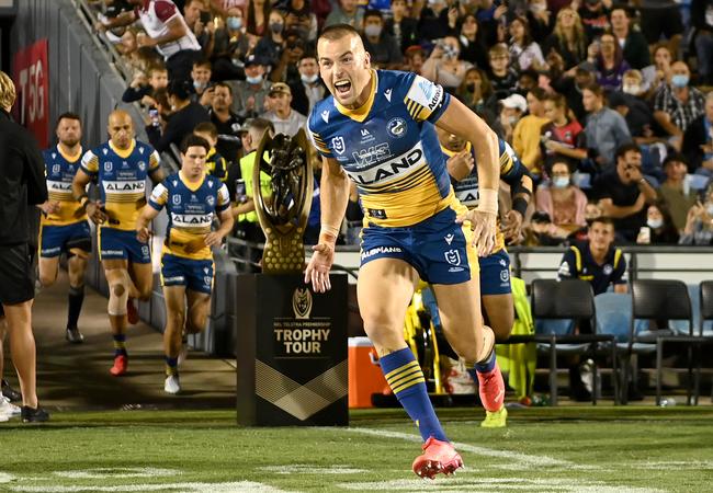 Parramatta captain Clint Gutherson is attracting interest from rival clubs. Picture: NRL Imagery