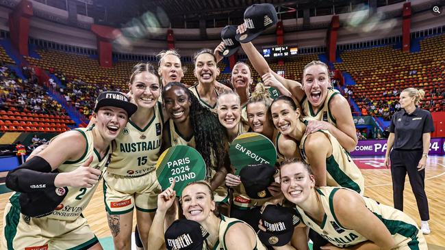 The Opals have booked their place to Paris. Photo: Facebook / Basketball Australia