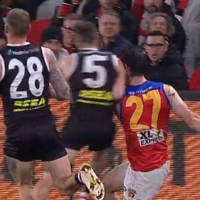 Brad Crouch has been handed a one-match ban for his bump on Darcy Gardiner.