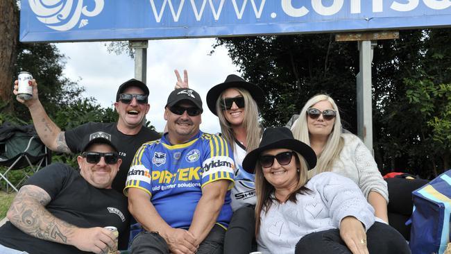 Coffs Coast league fans enjoy the atmosphere at the Cronulla Sharks v Gold Coast Titans match at C.ex Stadium Coffs Harbour. Photo: Tim Jarrett
