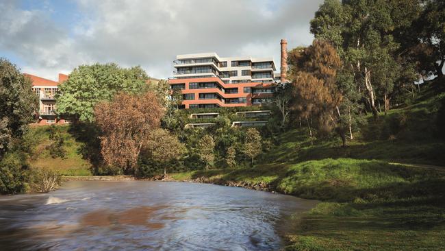 The Yarra River at Abbotsford.