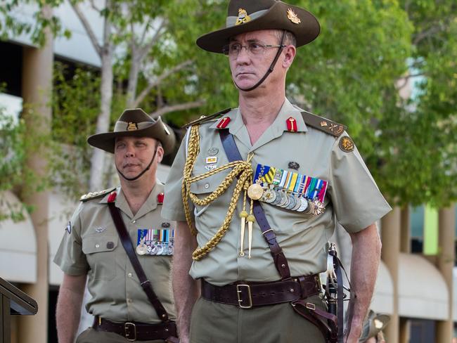 MAJGEN Craig Furini AM, CSC at the Freedom of Entry, Palmerston on Friday. Picture: Pema Tamang Pakhrin