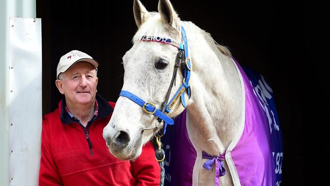 Graham Salisbury and the people’s champion, Subzero, were best mates. Picture: Zoe Phillips