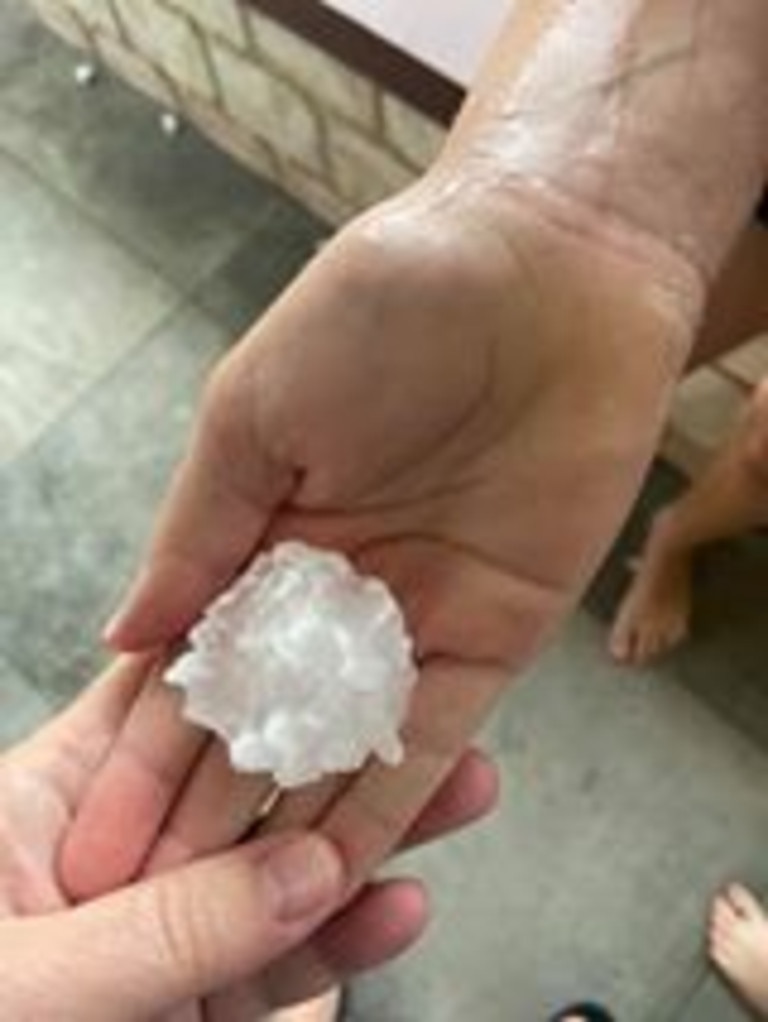 Brisbane Weather Top Pictures From Huge Hailstorm That Hit Southeast Queensland On Sunday The