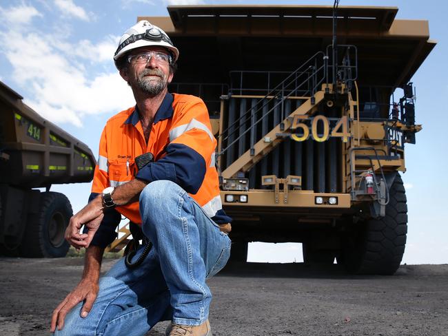 Alan Brown, grazier and miner, poses at New Acland Coal Mine in Acland, Toowoomba Region on Sunday, November 5, 2017. Mr Brown supports the New Acland Coal Mine expansion. The decision to allow the expansion is still going through the Queensland Land Court.Photo: Claudia Baxter