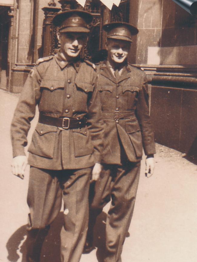 Jack Hurley and Allan Brown during the war