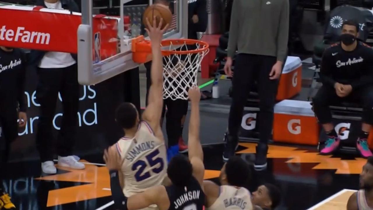 NBA 2021: Ben Simmons, Philadelphia 76ers vs Spurs, game-winner, Los  Angeles Lakers, LeBron James, scores, results, video, highlights