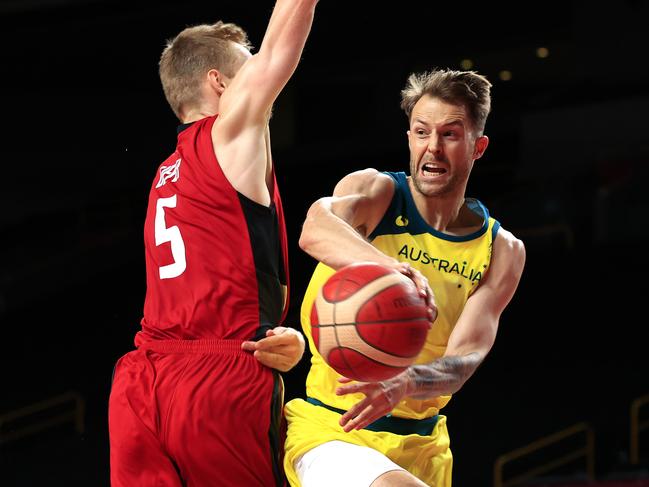Nathan Sobey, who played for the Boomers at the Tokyo Olympics, described this as the toughest Australian team to pick. Picture: Adam Head