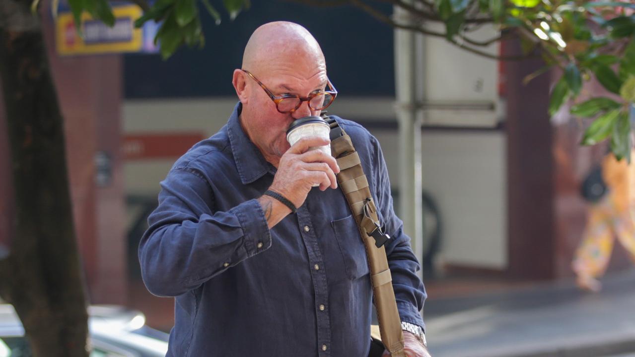 Former Parramatta Eels great Paul Mares arrives at the Downing Centre in Sydney on Thursday. Picture: NCA NewsWire/Christian Gilles