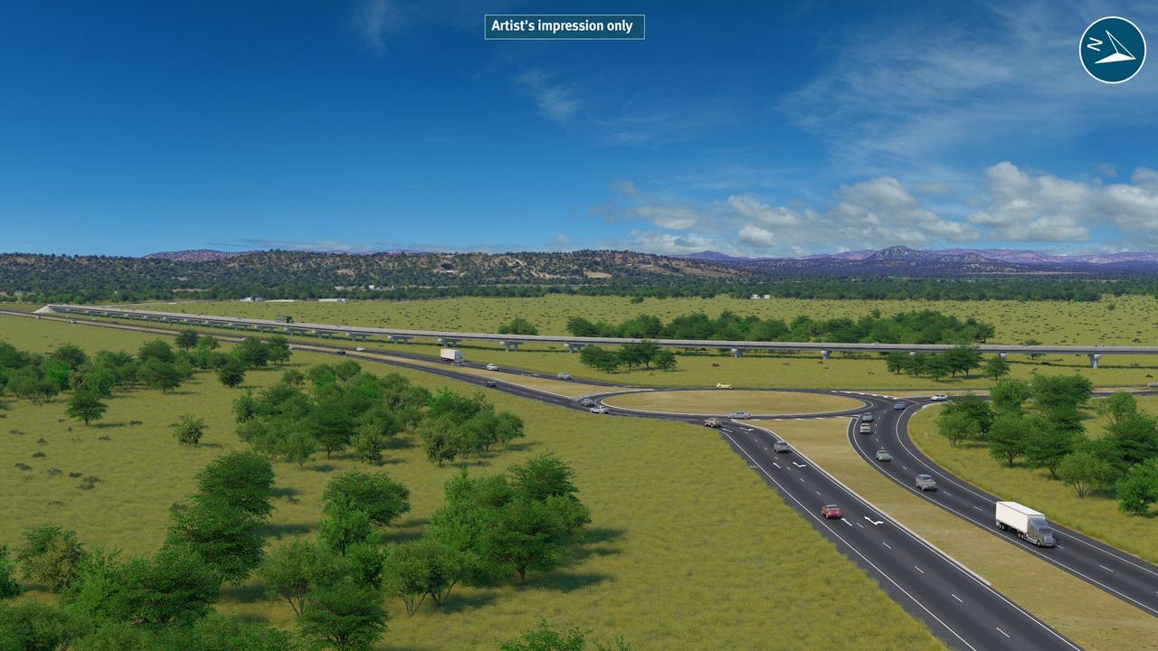 Rockhampton Ring Road – Capricorn Highway connection at Gracemere. PIC: TMR