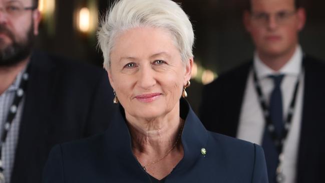 Kerryn Phelps at Parliament House this morning. Picture Kym Smith