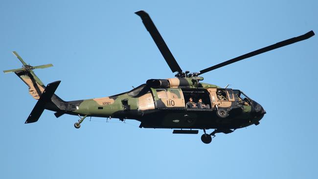 Final manoeuvres as Captain Wales performs his final military training exercise in Australia. Picture: Walker Australia