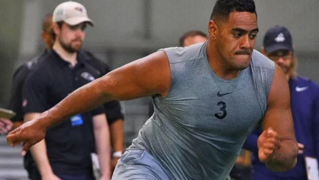 Eagles rugby draft pick Jordan Mailata's highlight tape is 3 minutes of  pain 