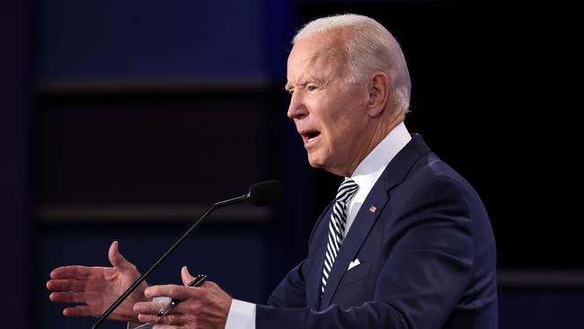 Democratic presidential nominee Joe Biden made plenty of mistakes during the debate. Picture: Win McNamee/Getty Images